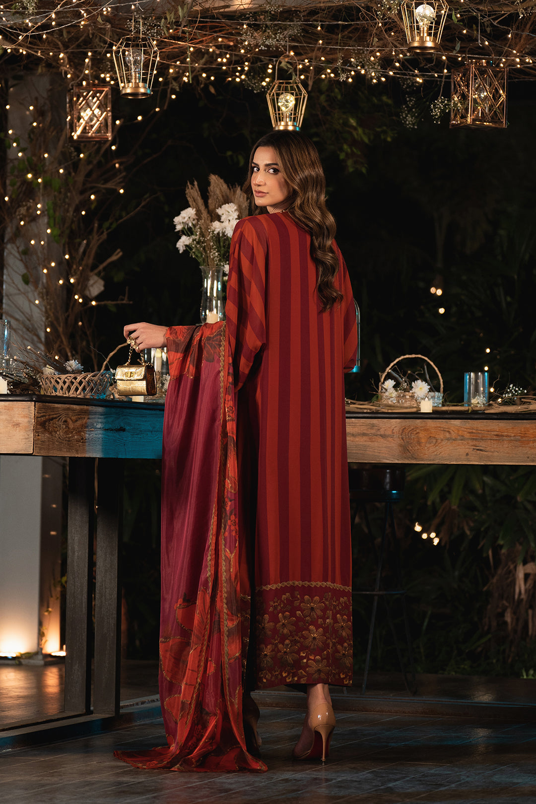 LULUSAR MORICH SILK COLLECTION| UNSTITCHED PARTY WEAR|TOP PAKISTANI DRESS BY SHAEBIZ