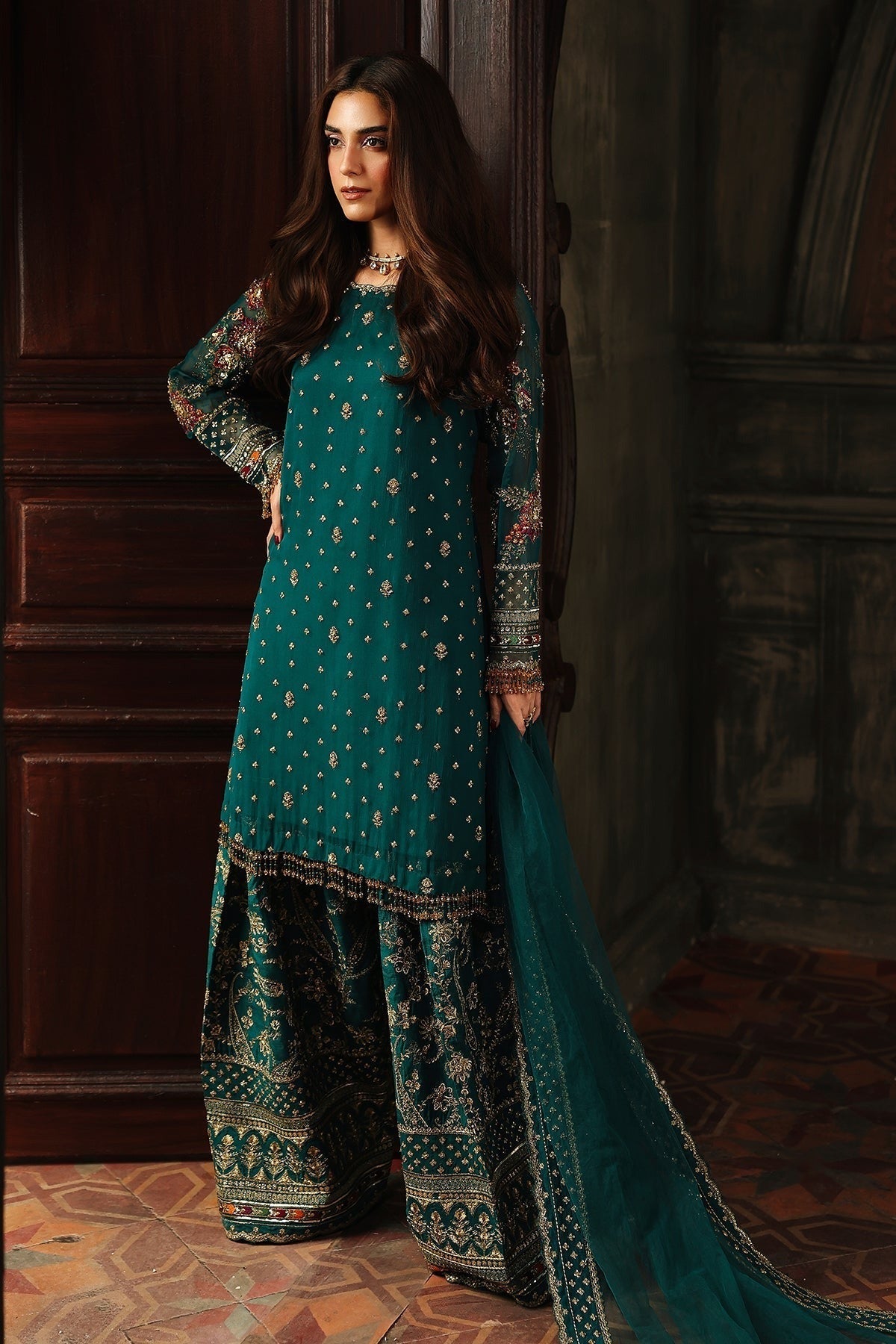 CHARIZMA NEW CHIFFON PARTY WEAR DRESS | UNSTITCHED MASTER REPLICA| TOP PAKISTANI DRESS BY SHAEBIZ