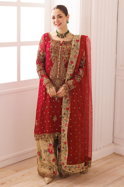 CHARIZMA LUXURY EMBROIDERED CHIFFON DRESS | UNSTITCHED 3 PCS BY SHAEBIZ