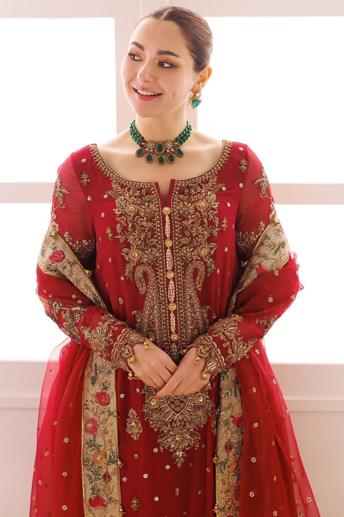 CHARIZMA LUXURY EMBROIDERED CHIFFON DRESS | UNSTITCHED 3 PCS BY SHAEBIZ
