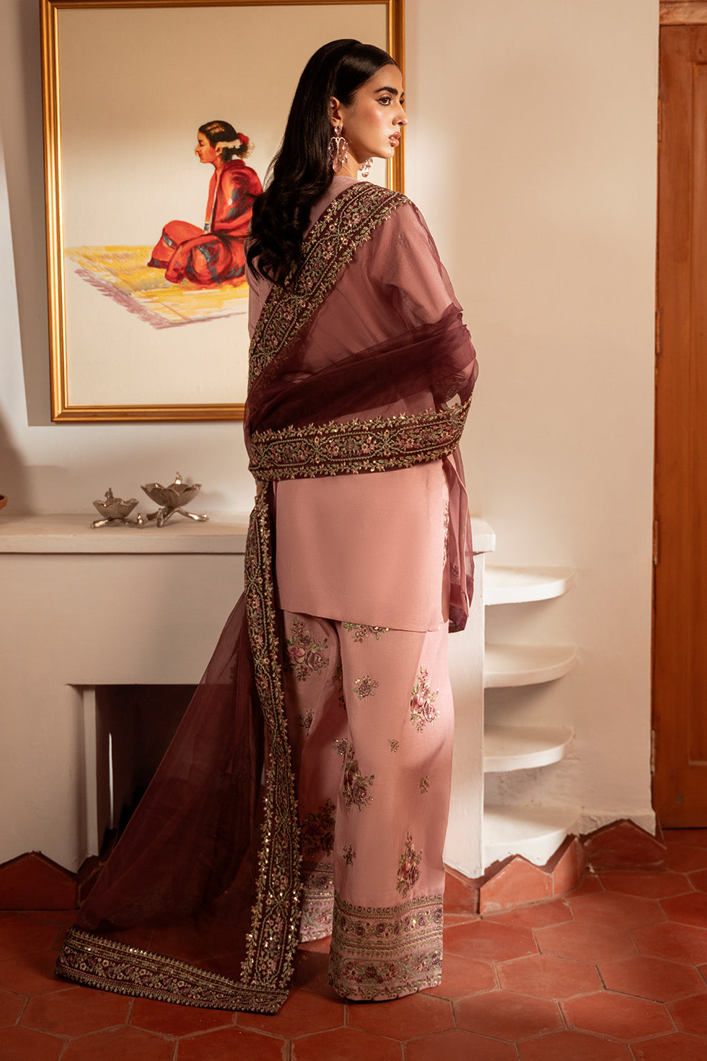 Peach row silk collection 