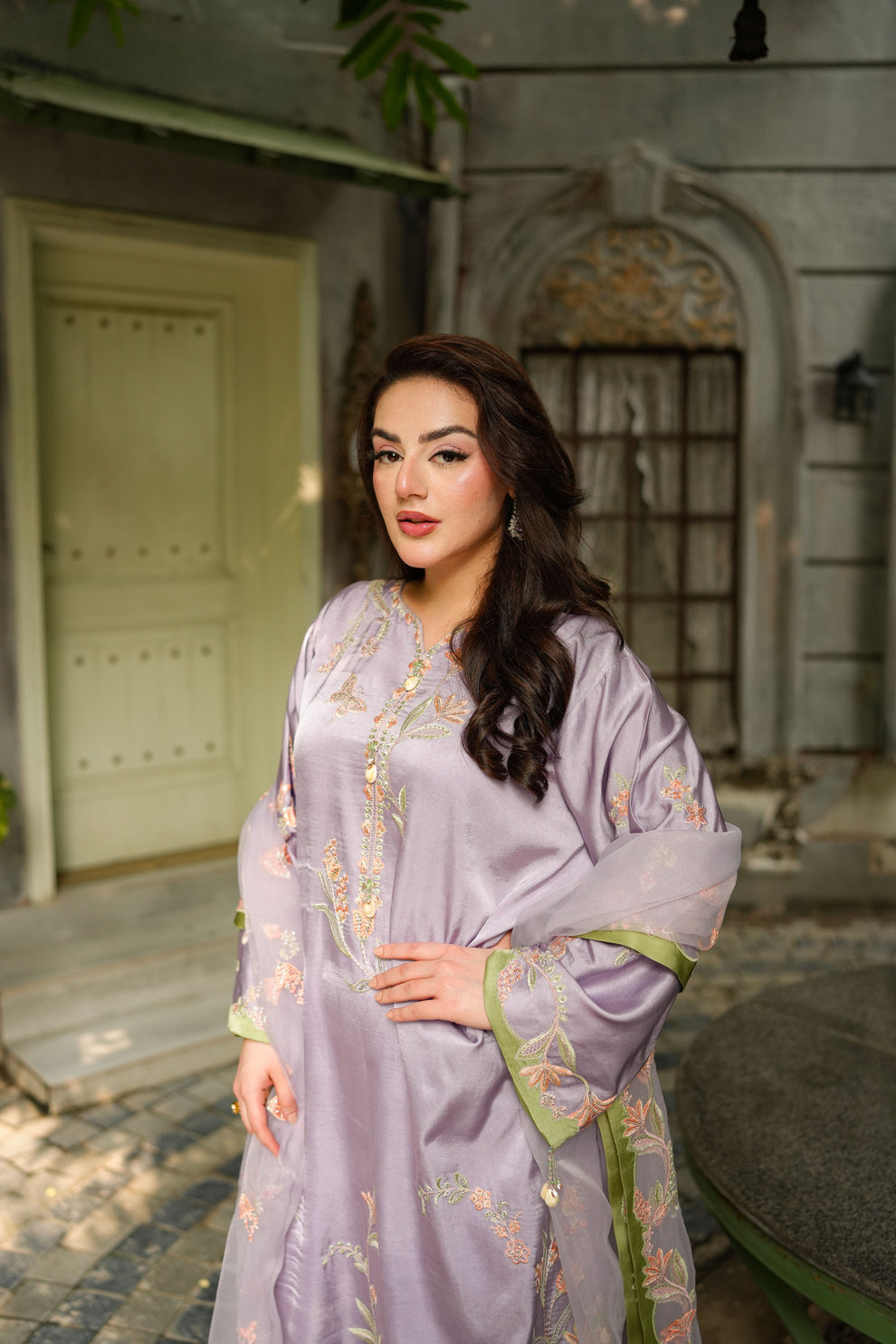 ANEELAS LATEST SILK KAFTAN| UNSTITCHED 3 PCS BY SHAEBIZ