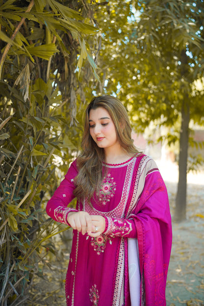 ANEELA'S NEW LUXURY KHADDAR WINTER COLLECTION| UNSTITCHED 3 PCS| TOP PAKISTANI DRESS BY SHAEBIZ