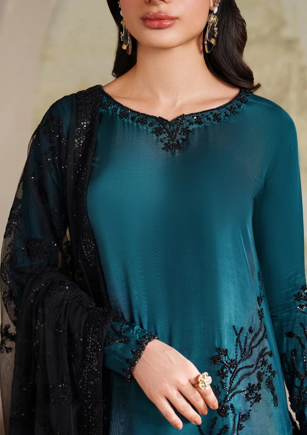 ZARIF ZINK LUXURY SHEESHA SILK COLLECTION| UNSTITCHED MASTER REPLICA|TOP PAKISTANI DRESS BY SHAEBIZ