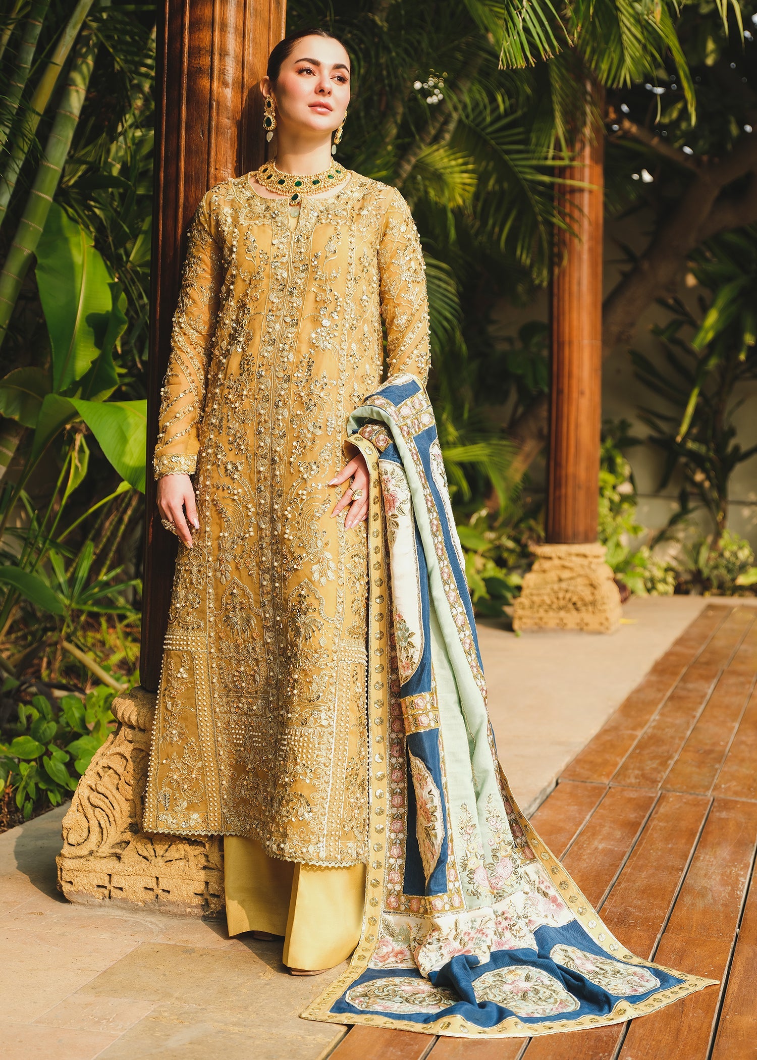 SAIRA SHAKIRA MARIGOLD ORGENZA COLLECTION| HANIA AMIR| TOP PAKISTANI DRESS BY SHAEBIZ