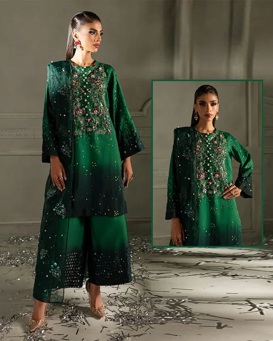 NUREH LUXURY RAW SILK COLLECTION| UNSTITCHED MASTER REPLICA BY SHAEBIZ