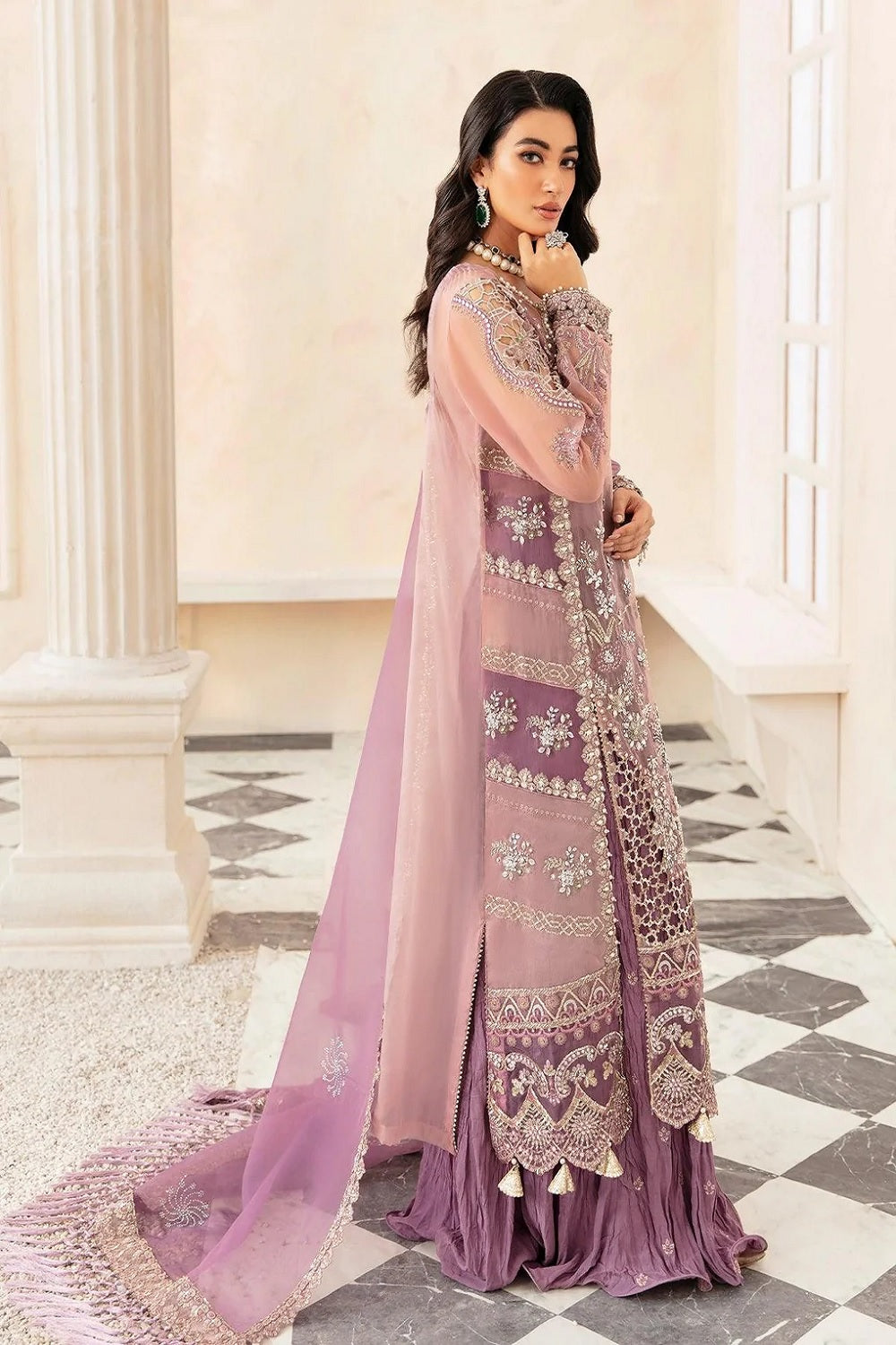 Elaf Celebrations – Organza Luxury Formal Handwork 3-Piece Suite
