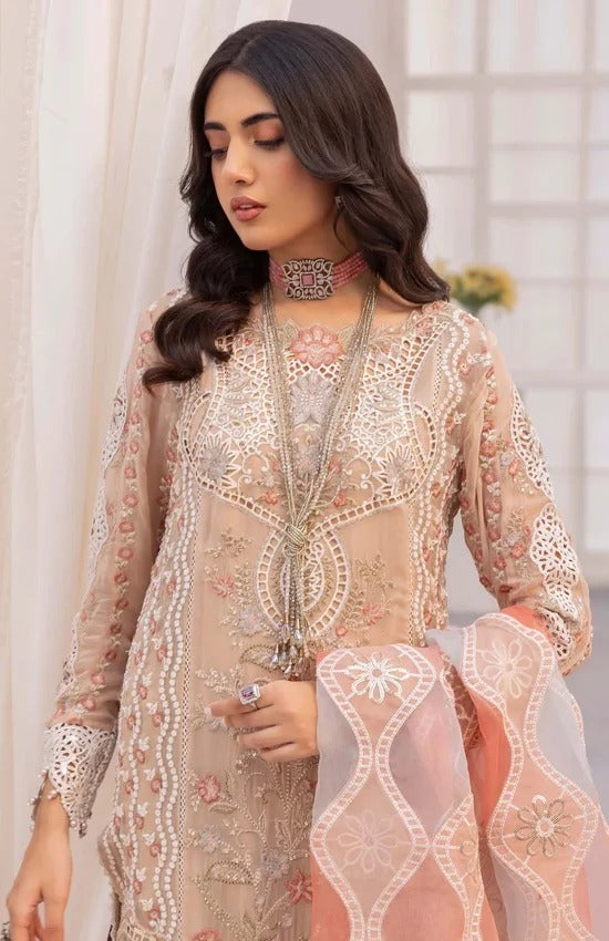 Adan’s Chantelle – Embroidered Chiffon Shalwar Kameez By Shaebiz