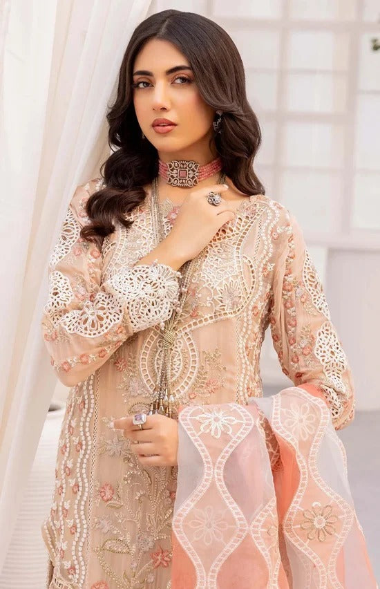 Adan’s Chantelle – Embroidered Chiffon Shalwar Kameez By Shaebiz