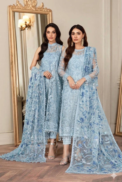 ZARIF ZARI NET 4 PIECS 2026 UNSTITCH COLLECTION BY SHAEBIZ