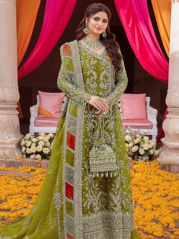 KANWAL MALIK LUXURY BRIDAL MAXI NEW COLOR| UNSTITCHED LATEST BRIDAL COLLECTION BY SHAEBIZ