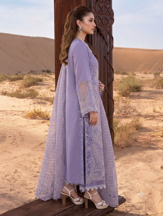 RANG RASIYA LUXURY LAWN COLLECTION| UNSTITCHED 3 PCS BY SHAEBIZ