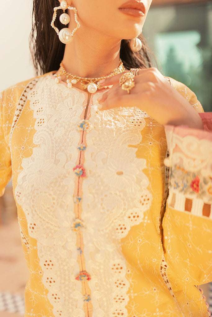 MUSHQ LAWN CHICKEN KARI WITH SILK PRINT DUPATTA (MQ-SM22)