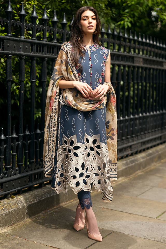 MUSHQ DHANAK EMBROIDERED LAWN COLLECTION| UNSTITCHED 2025 COLLECTION BY SHAEBIZ