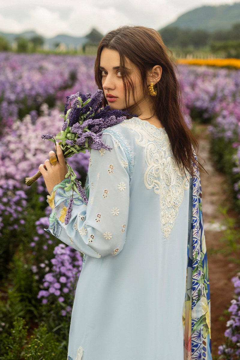 MUSHQ EMBROIDERED LUXURY LAWN COLLECTION| UNSTITCHED 3 PCS| TOP PAKISTANI DRESS BY SHAEBIZ