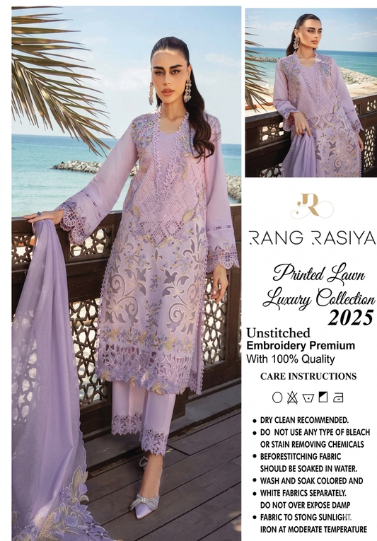 RANG RASIYA LAWN 2026 CHICKEN KARI UNSTITCH COLLECTION BY SHAEBIZ