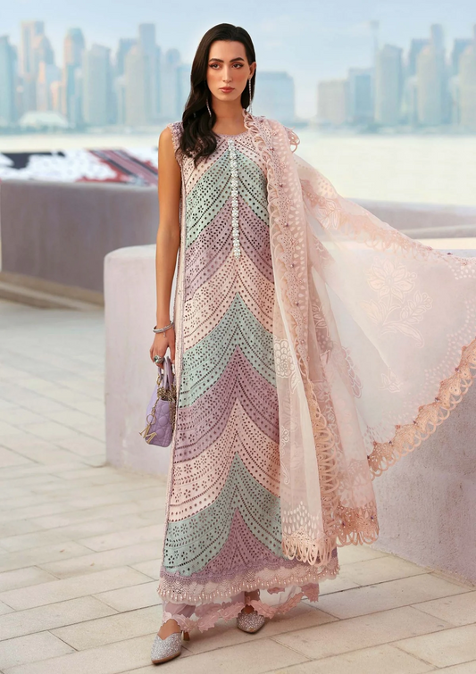 MARIA.B 2026 NEW MOST DEMANDING ARTICLE SIWSS LAWN UNSTITCH COLLECTION BY SHAEBIZ