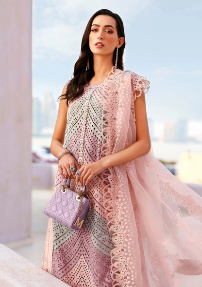 MARIA.B 2026 NEW MOST DEMANDING ARTICLE SIWSS LAWN UNSTITCH COLLECTION BY SHAEBIZ