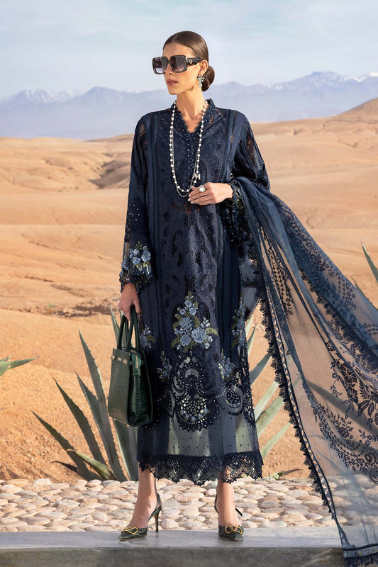 MARIA B LAWN CHICKEN KARI | Luxury Ustitch Collection | By Shaebiz
