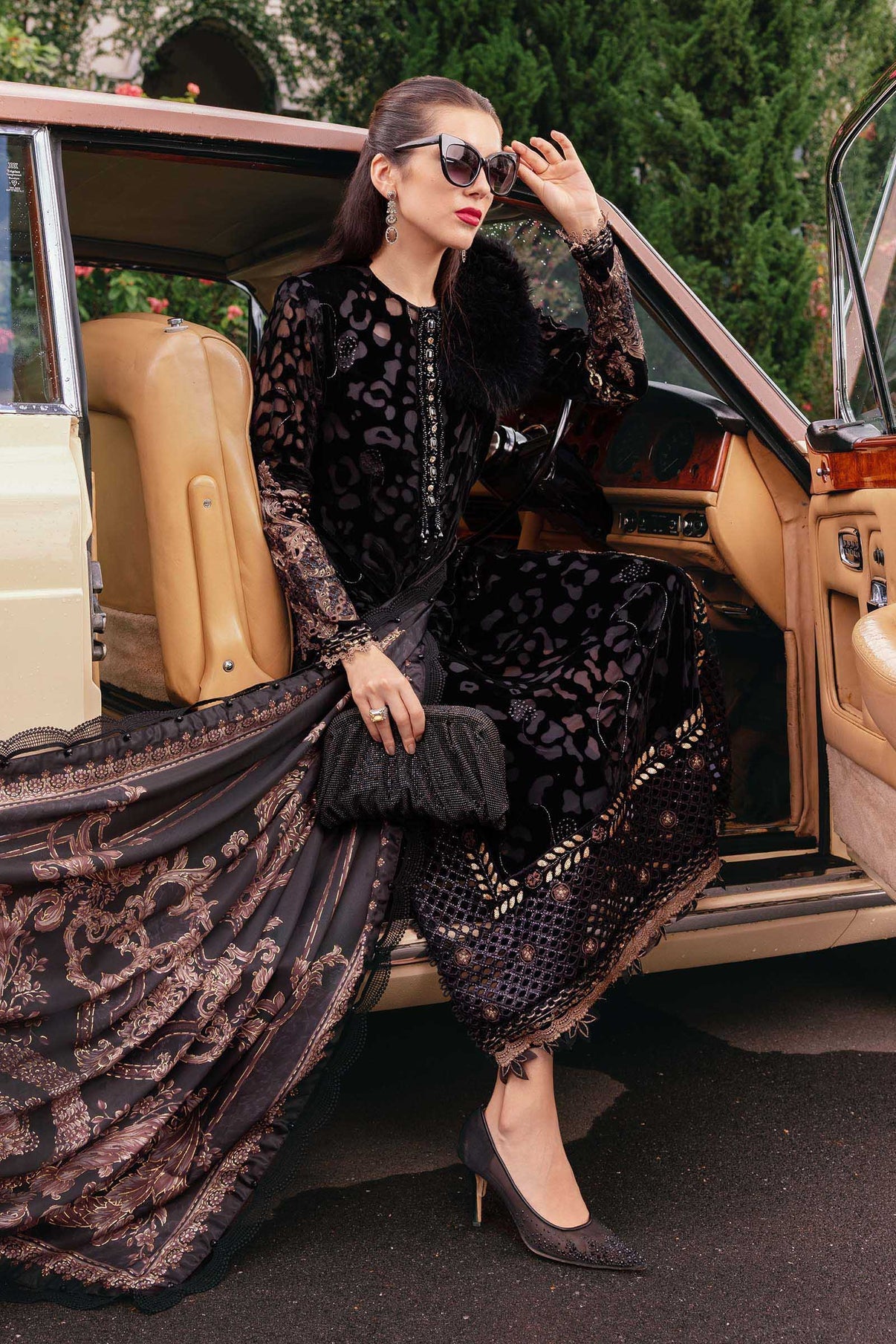 MARIA.B 2025 PALACHI VELVET COLLECTION UNSTITCH BY SHAEBIZ