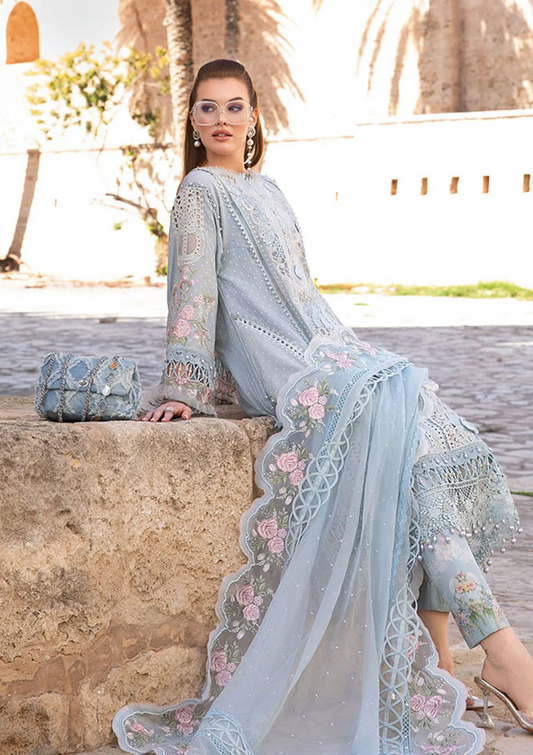 MARIA.B NAZUK 2026 LUXURY LAWN CHICKEN KARI UNSTITCH COLLECTION BY SHAEBIZ