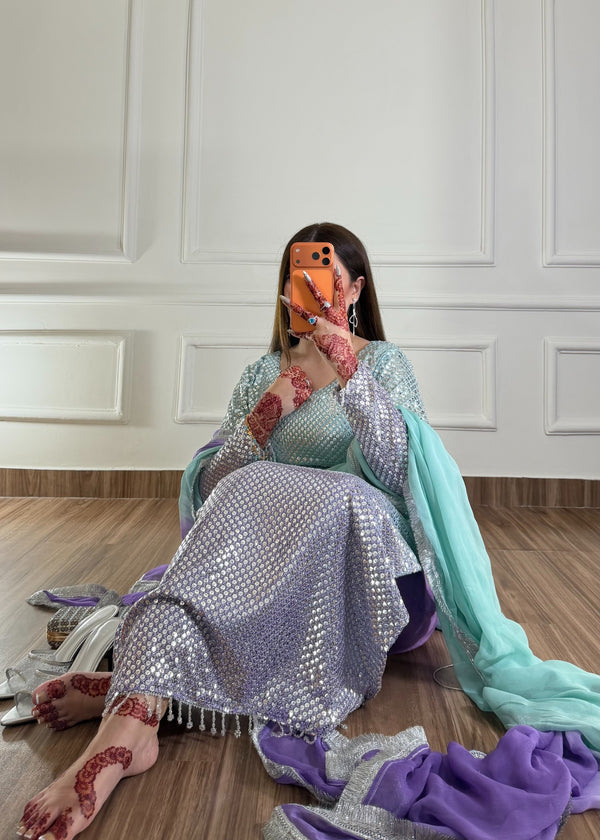 VIRAL LUXURY BAMBAR CHIFFON UNSTITCH COLLECTION BY SHAEBIZ