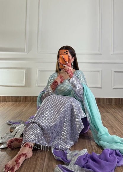 VIRAL LUXURY BAMBAR CHIFFON UNSTITCH COLLECTION BY SHAEBIZ