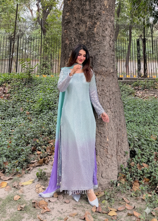 VIRAL LUXURY BAMBAR CHIFFON UNSTITCH COLLECTION BY SHAEBIZ