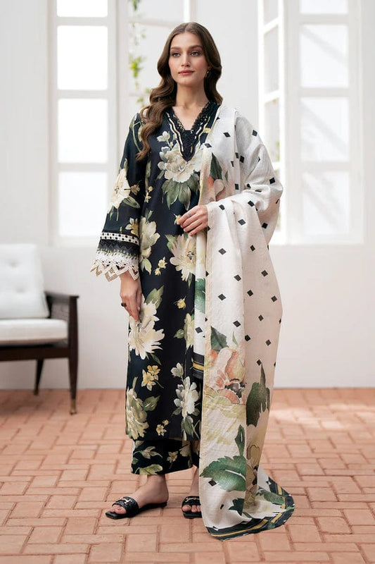 BAROUQUE DIGITAL PRINT SWISS LAWN| TOP PAKISTANI DRESS BY SHAEBIZ