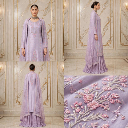 FAIZA SAQLAIN LUXURY SHEESHA SILK DRESS| UNSTITCHED WEDDING FORMALS BY SHAEBIZ