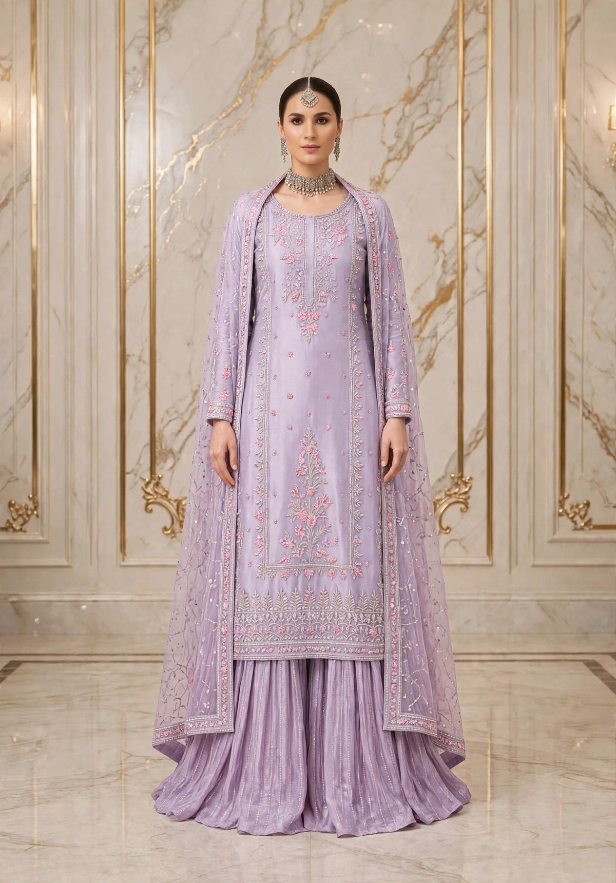 FAIZA SAQLAIN LUXURY SHEESHA SILK DRESS| UNSTITCHED WEDDING FORMALS BY SHAEBIZ