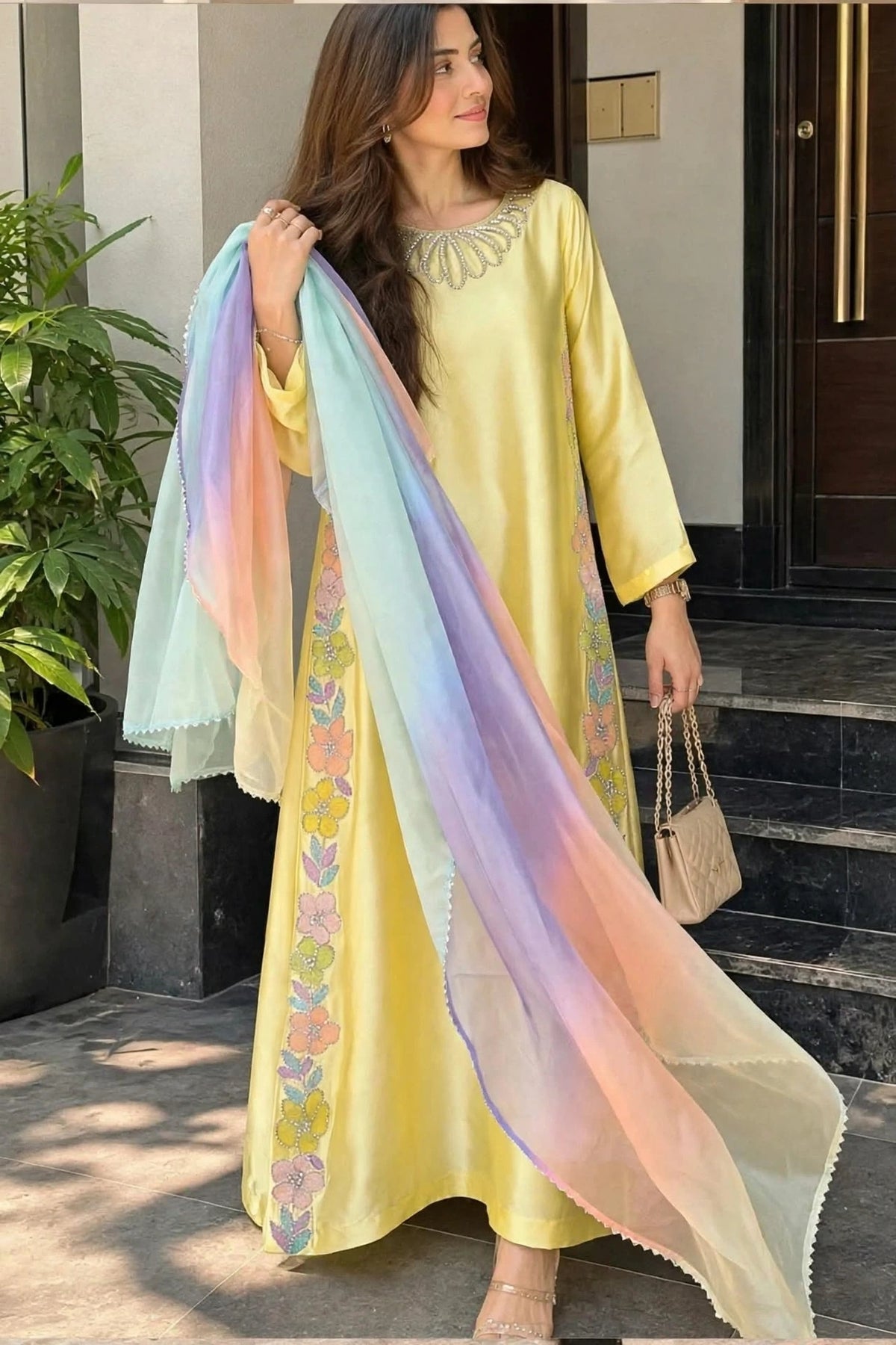 SHAEBIZ PRESENTING LUXURY SILK COLLECTION| UNSTITCHED 3 PCS BY SHAEBIZ