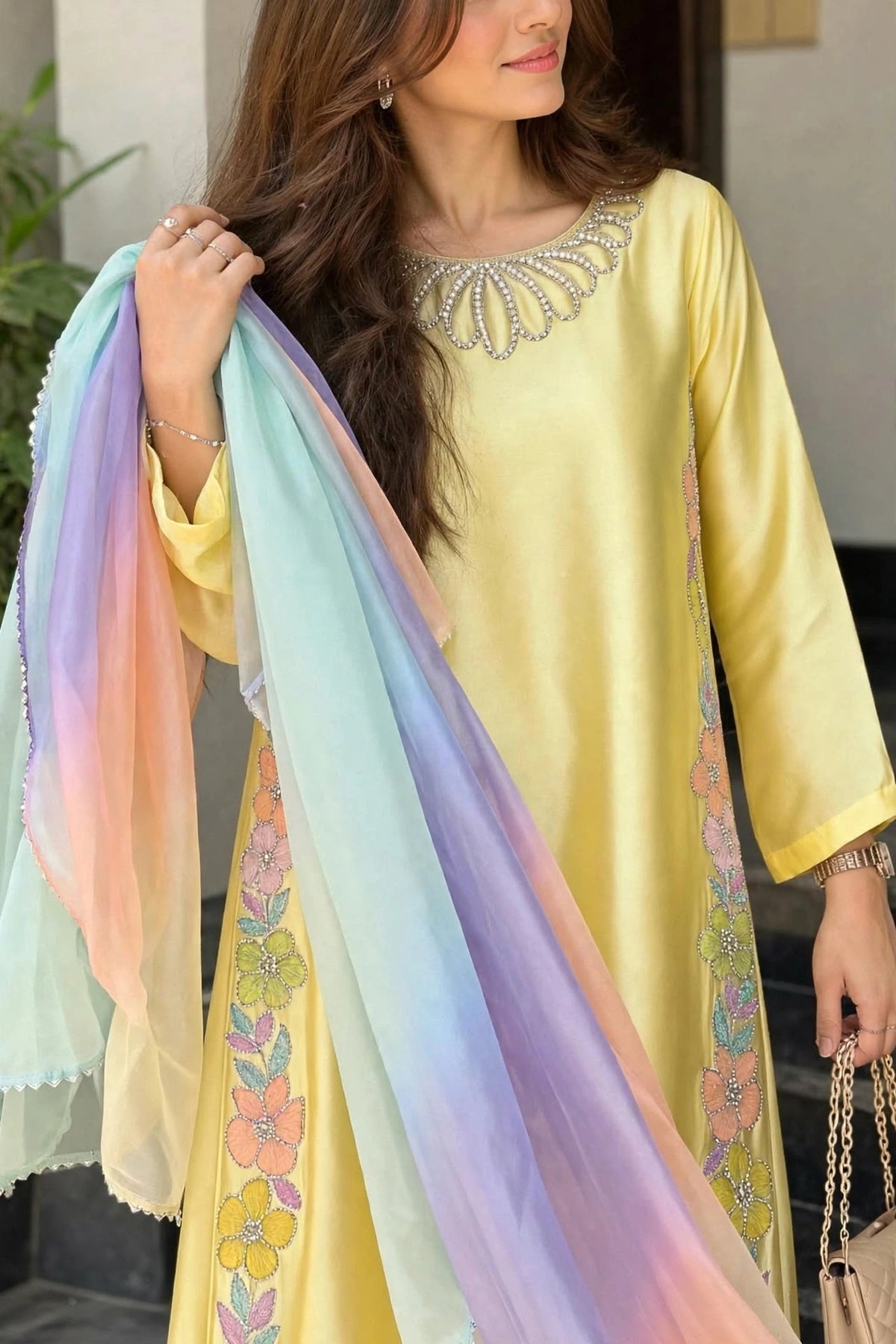 SHAEBIZ PRESENTING LUXURY SILK COLLECTION| UNSTITCHED 3 PCS BY SHAEBIZ