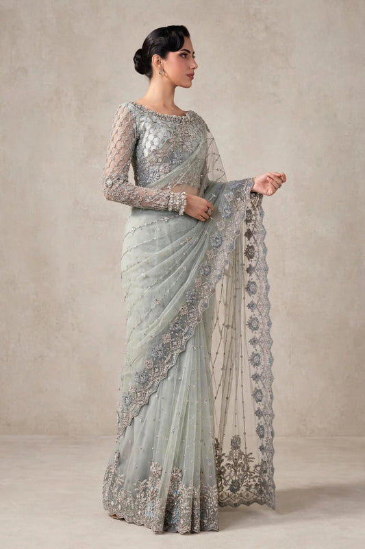 MARIA B LUXURY SAREE| LATEST SAREE COLLECTIONS BY SHAEBIZ