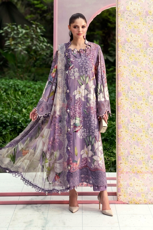 MARIA.B 2026 DIGITAL PRINT CHICKEN KARI UNSTITCH COLLECTION BY SHAEBIZ