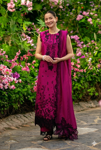 RANG RASIYA 2026 LAWN CHICKEN KARI UNSTITCH COLLECTION BY SHAEBIZ