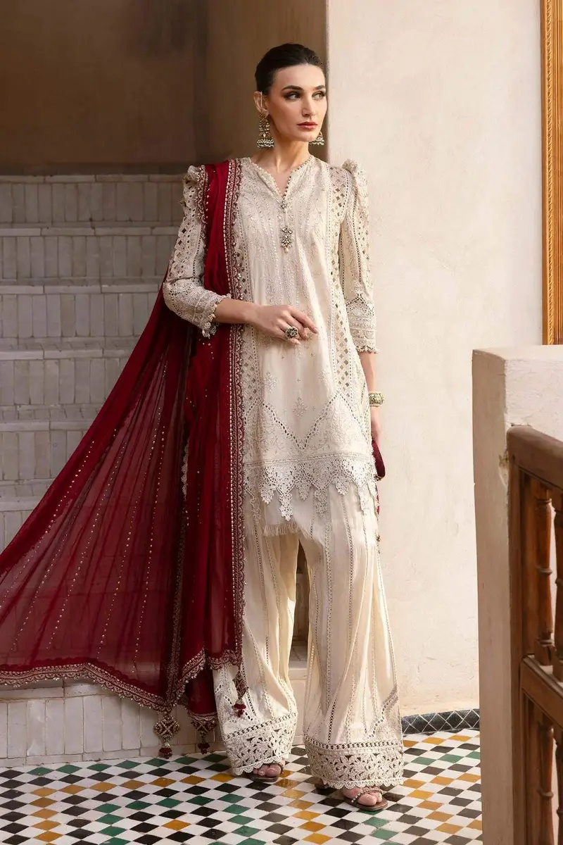 MARIA.B ROYAL SKIN LUXURY LAWN COLLECTION |TOP PAKISTANI DRESS BY SHAEBIZ