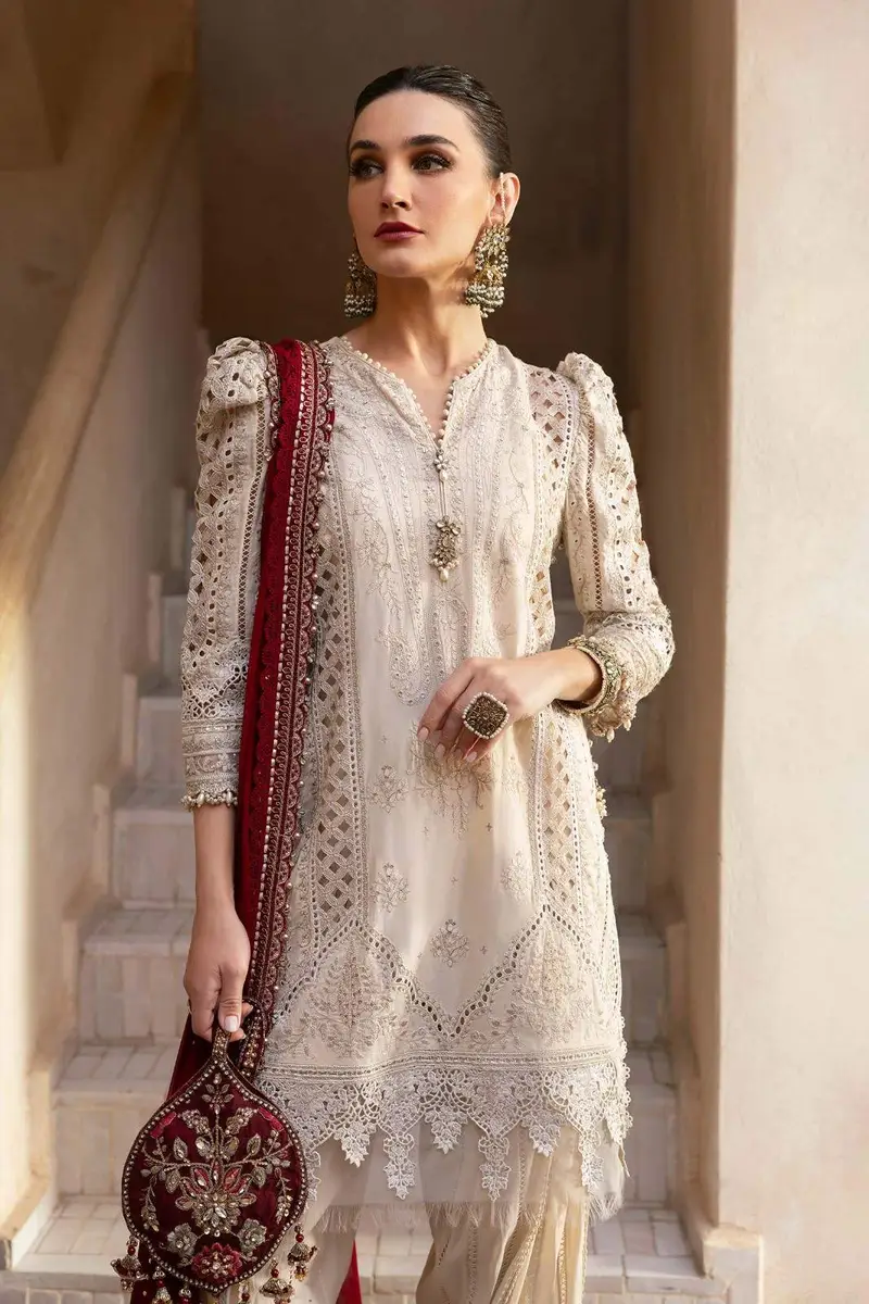 MARIA.B ROYAL SKIN LUXURY LAWN COLLECTION |TOP PAKISTANI DRESS BY SHAEBIZ