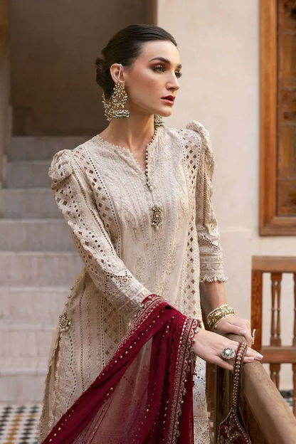 MARIA.B ROYAL SKIN LUXURY LAWN COLLECTION |TOP PAKISTANI DRESS BY SHAEBIZ