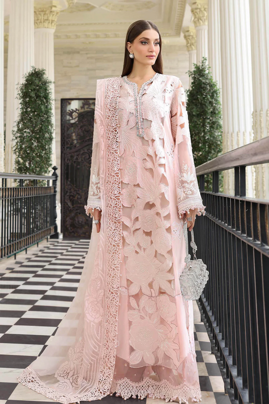 MARIA.B LUXURY LAWN 2026 CHICKEN KARI UNSTITCH COLLECTION