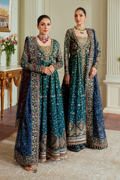 BAROQUE CHUNDRI CHIFFON LUXURY WEDDING WEAR COLLECTION UNSTITCH BY SHAEBIZ