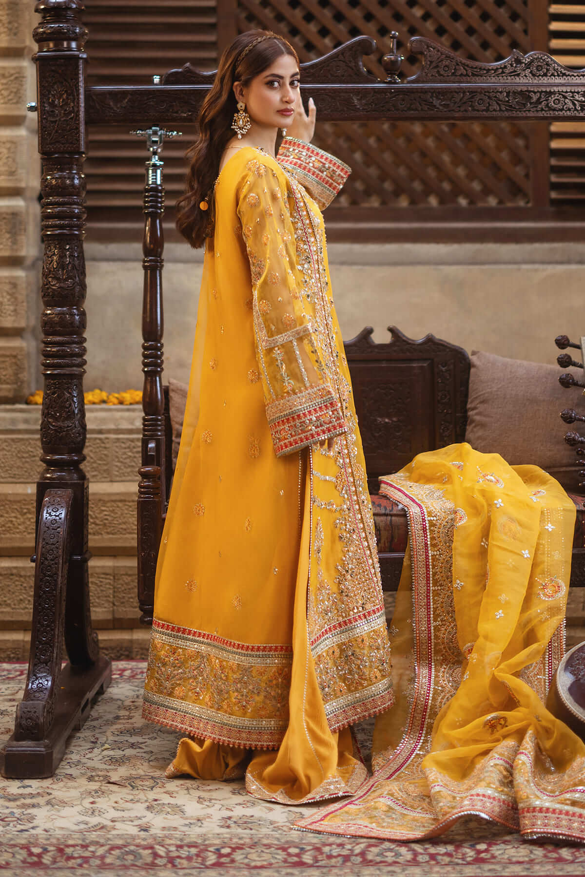 SERENE BY SAJJAL LUXURY ORGENZA UNSTITCH COLLECTION BY SHAEBIZ