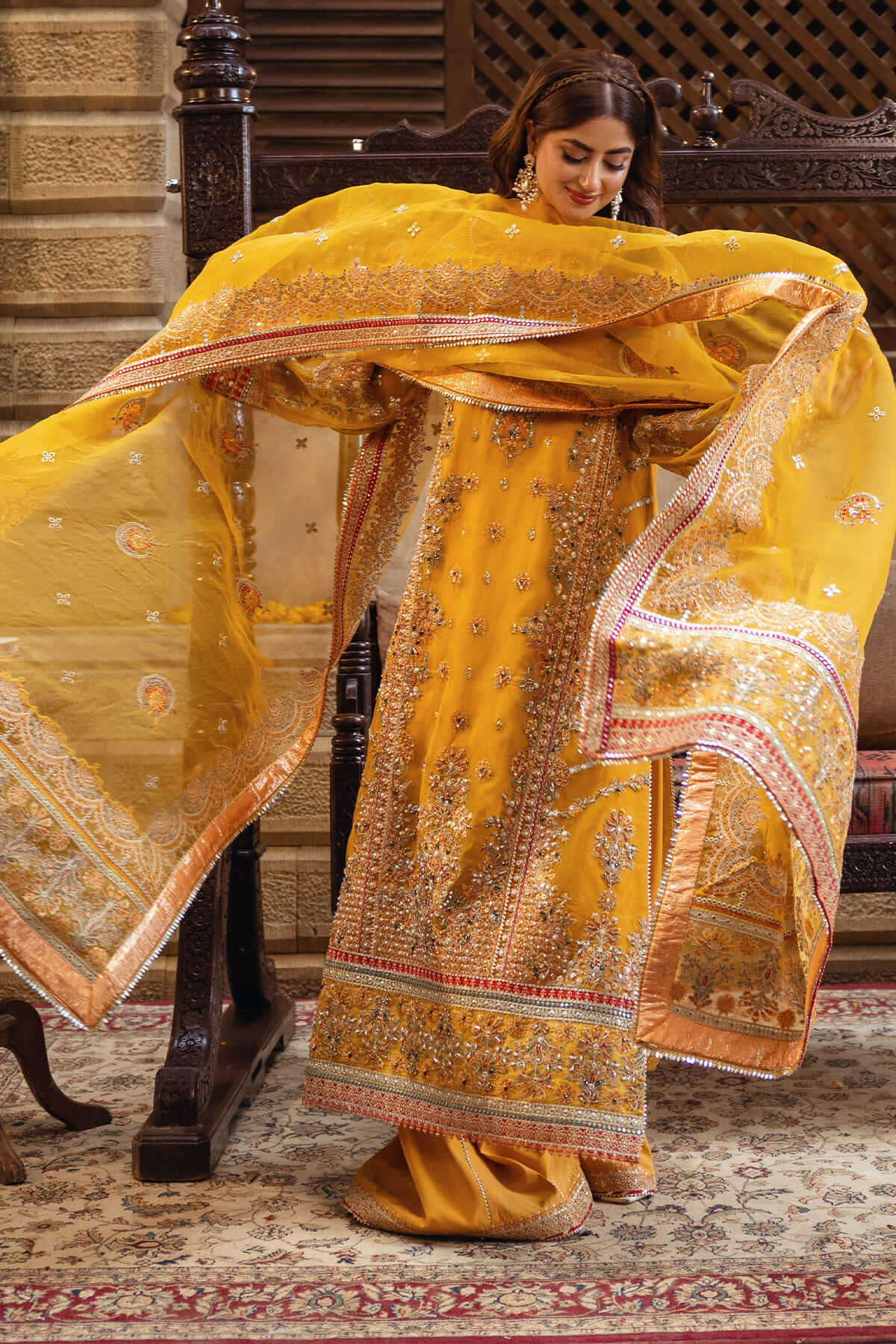 SERENE BY SAJJAL LUXURY ORGENZA UNSTITCH COLLECTION BY SHAEBIZ