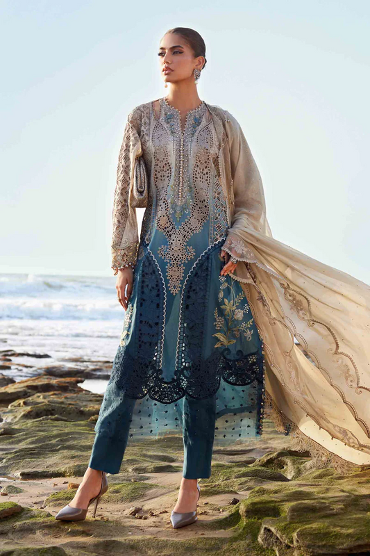 MARIA.B LUXURY TINE N DYE ORGENZA WEDDING WEAR 2026 UNSTUTCH COLLECTION BY SHAEBIZ
