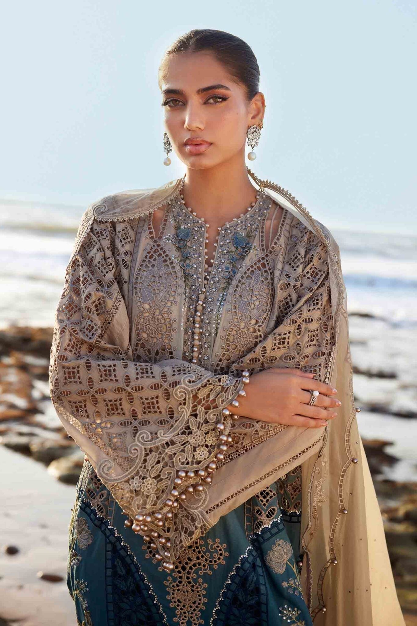 MARIA.B LUXURY TINE N DYE ORGENZA WEDDING WEAR 2026 UNSTUTCH COLLECTION BY SHAEBIZ