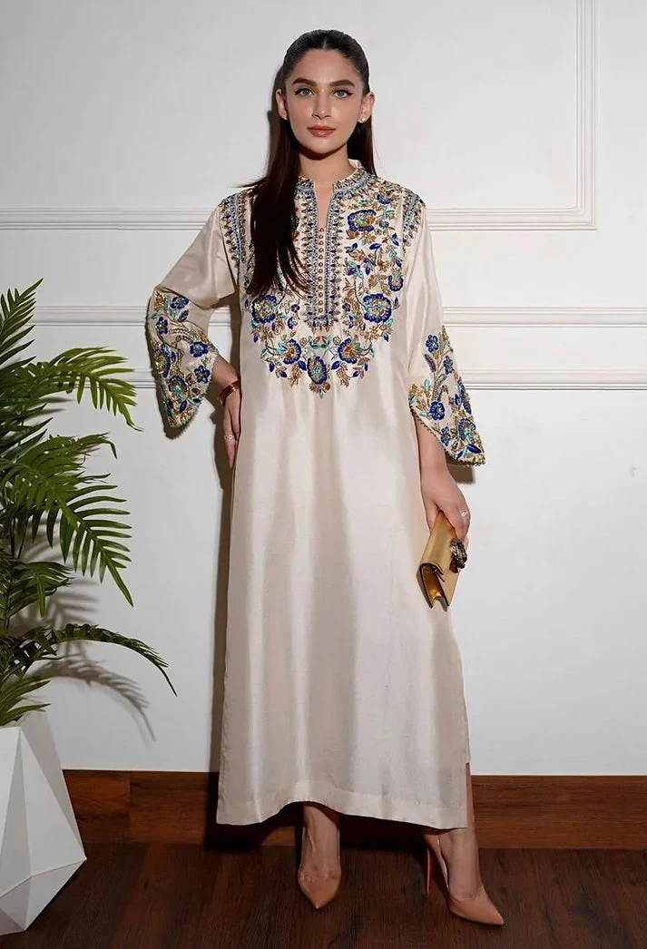 SHAEBIZ BOUTIQUE LUXURY HANDMADE RAW SILK UNSTITCH COLLECTION