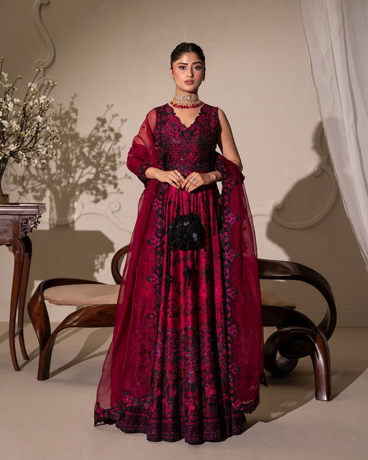 FAIZA SAQLAIN 2026 LUXURY SILK EMBROIDERY UNSTITCH COLLECTION BY SHAEBIZ