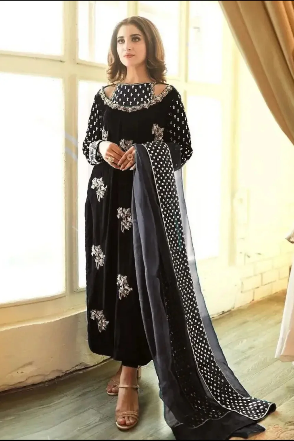 AGROZEH VELVET HANDMADE WEDDING WEAR WINTER COLLECTION BY SHAEBIZ