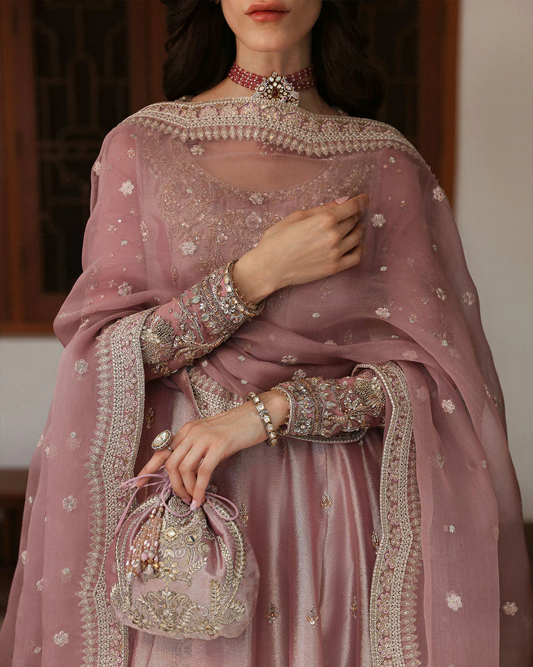 FAIZA SAQLAIN 2026 WEDDING WEAR UNSTITCH COLLECTION BY SHAEBIZ