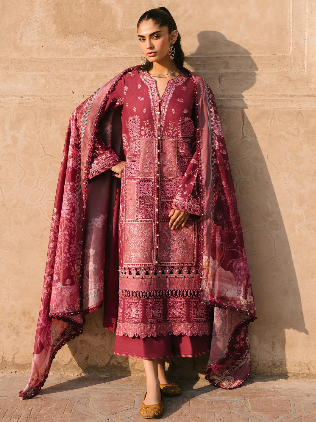 BIN LIYAS 2026 LAWN HANDMADE VIRAL UNSTITCH COLLECTION BY SHAEBIZ